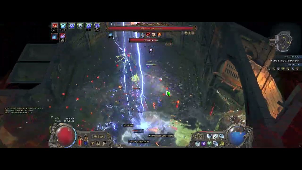 [Path of Exile 2] 'Female Monk' Map Boss with abyss + Azmeri spirit