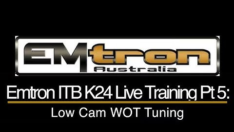 Emtron ITB K24 Civic Live Training Part 5: Low Cam WOT Tuning | Evans Performance Academy