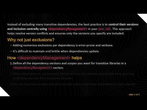How to Manage Specific Transitive Dependencies in Maven