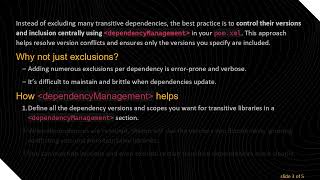 How to Manage Specific Transitive Dependencies in Maven
