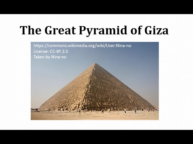 The Great Pyramid of Giza - YouTube