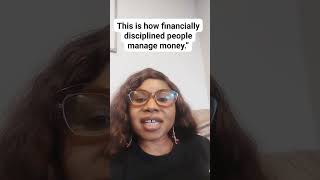 This is how financially disciplined people manage money 💰