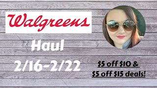 Walgreens Haul 2/16-2/22 | Household deals using $5 off $10 & $5 off $15 | A lot of clearance finds!