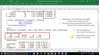 Poisson Regression Example / Workout in R n Detail Interpretation of Output