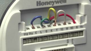 How to ensure your Lyric thermostat wires are secure – horizontal wallplate