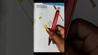 Famous Baseball Painting For Kids | Paint With Chikki | Baseball Colouring Preschool Kids #coloring Profile