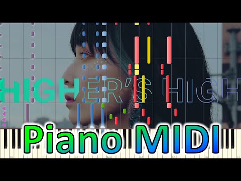 🎹 【ピアノ】 Higher's High ナナヲアカリ ピアノアレンジ MIDI 【戦翼のシグルドリーヴァ OP】【Warlords of Sigrdrifa】