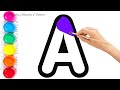 A for Apple Song 🍎| Bachchon ki Pyaari Abcd alphabet learning rhymes with dotted lines 