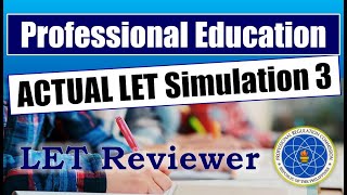 LET Reviewer - PROFESSIONAL EDUCATION: Actual LET Simulation 3 screenshot 2