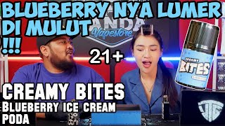 BLUEBERRY NYA LUMER | CREAMY BITES Blueberry Ice Cream by PODA