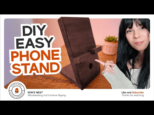 DIY Wooden Phone Stand (Easy, Functional & Cheap)