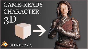 Creating a 3D Character (Game-ready) in Blender Timelapse