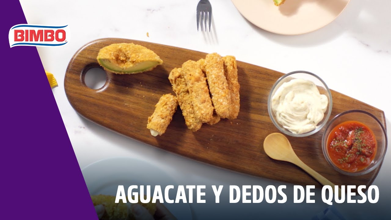 Aguacate empanizado y dedos de queso Resuelve Con Bimbo. YouTube