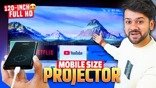 Best Compact Pocket Projector 😱 Yaber Pico T1 Portable Projector | True Techy Phone With Mini Projector
