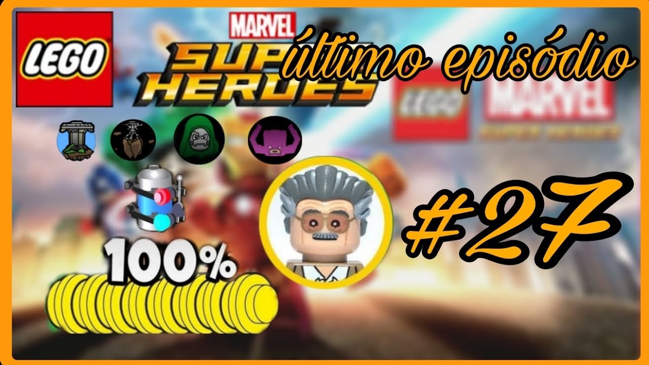 Lego marvel super herdes (ep 27) fando o 100% último episódios 👍