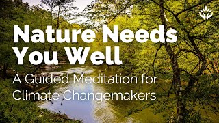 Nature Needs You Well | A Guided Meditation for Climate Changemakers, Resilience and Action.
