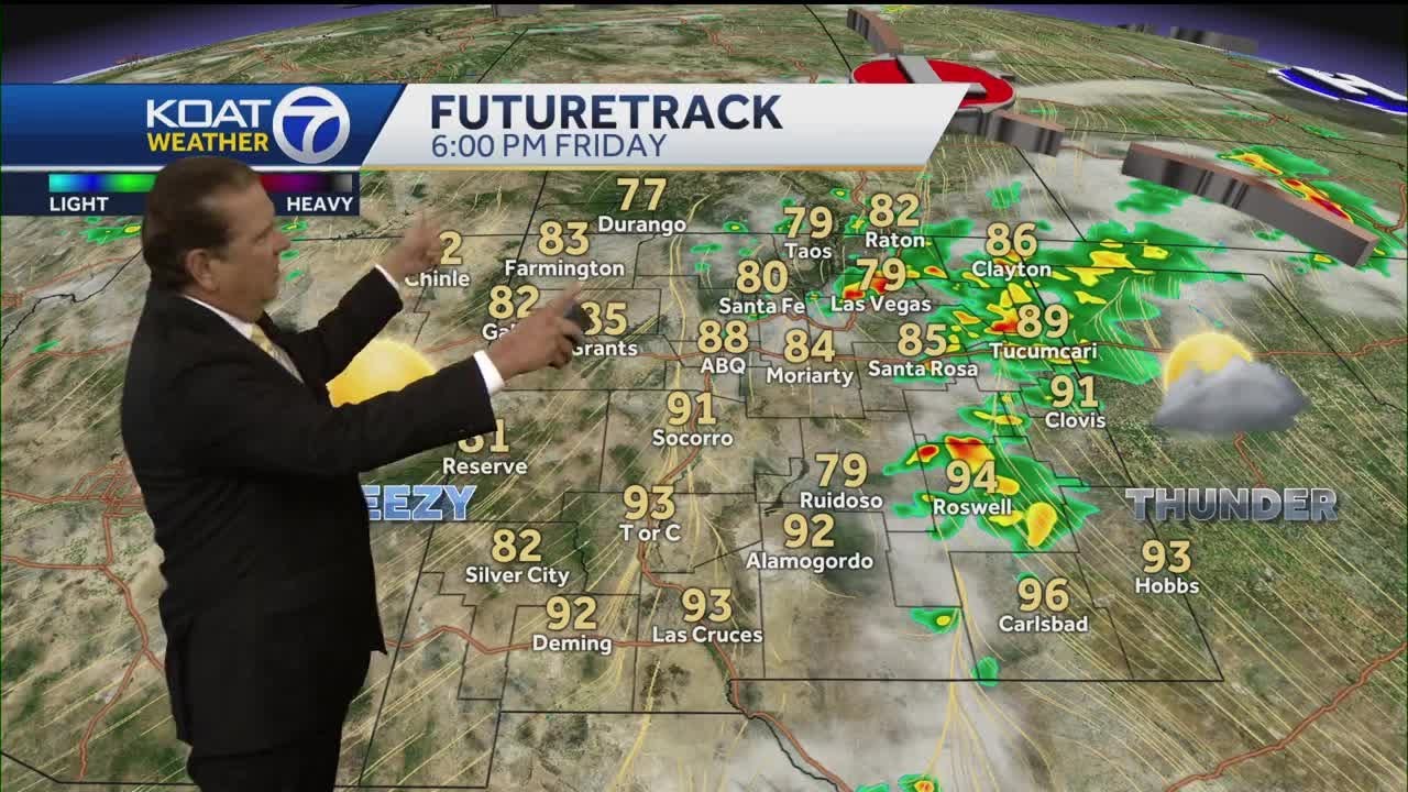 Warm and mostly dry with isolated storms - YouTube