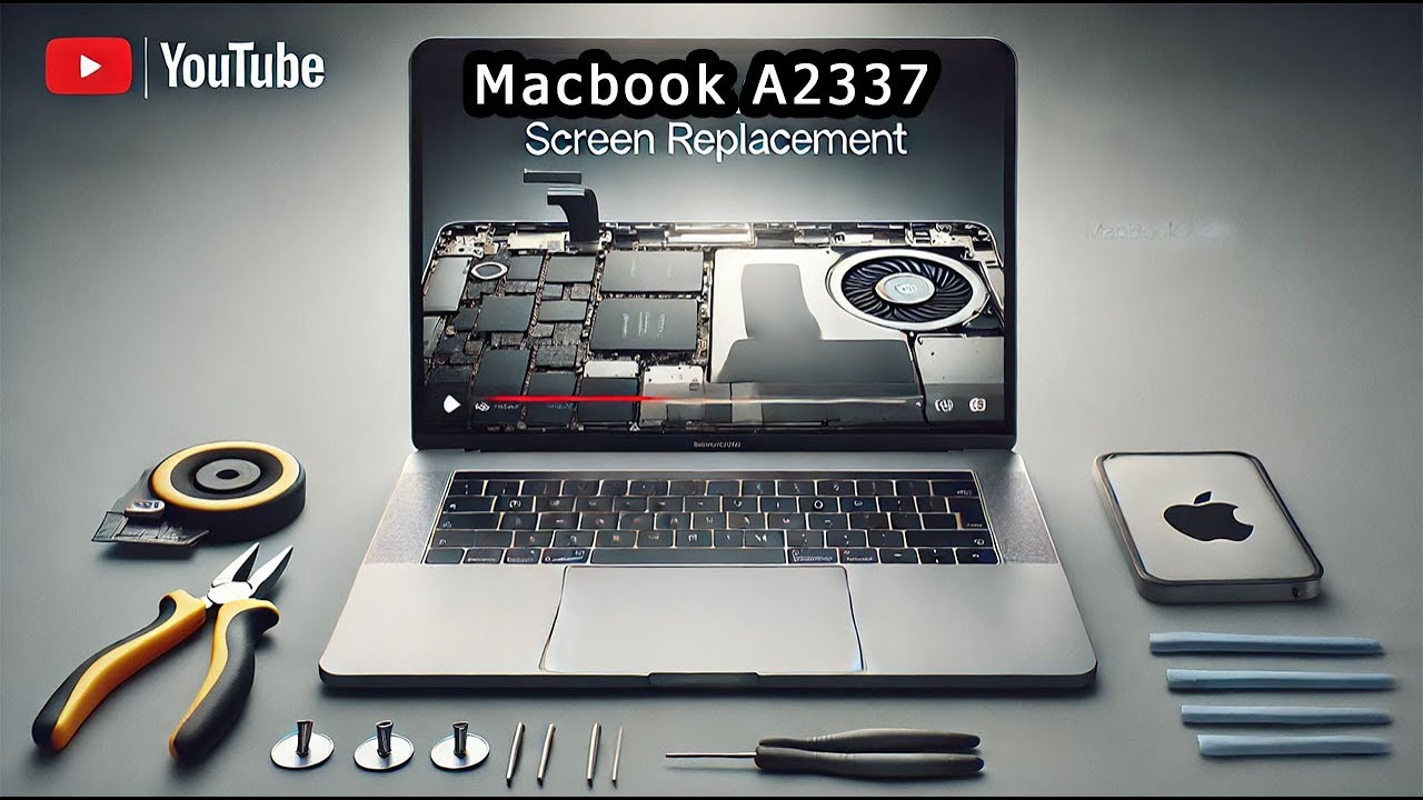 MacBook Air M1 2020 A2337 Screen Replacement / Wymiana ekranu - YouTube