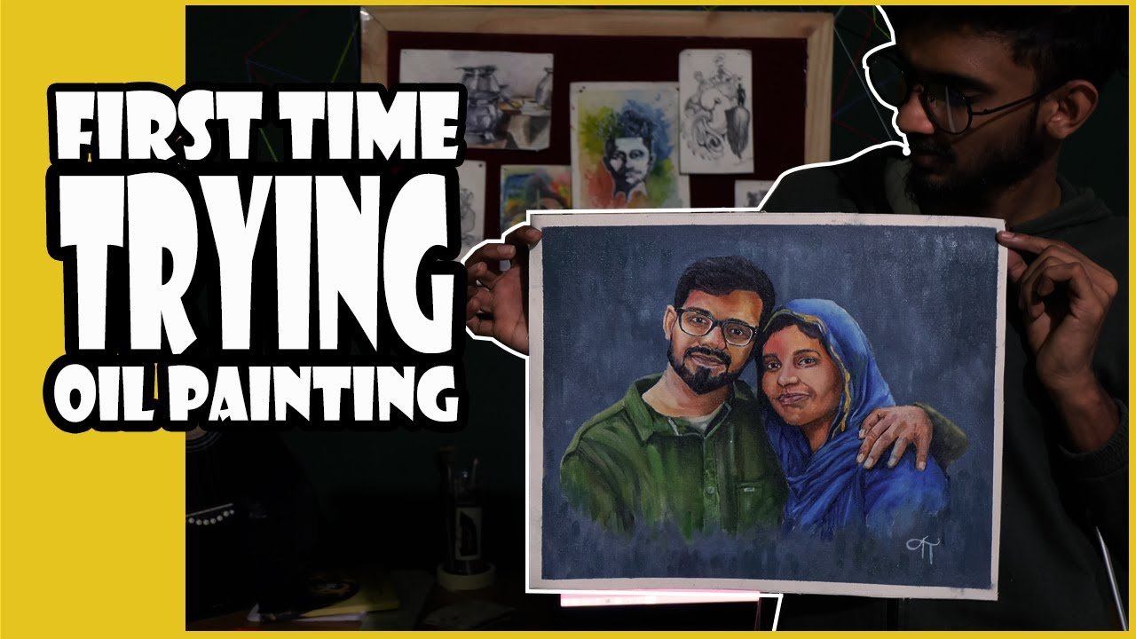 Trying Oil Paint For The First Time ..|Magic Brush|Malayalam video ...