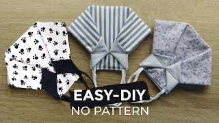 WOW  NO PATTERN  3 minutes  New Design Face Mask  Máscara linda e confortável