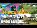 4K 전주여행 1박2일 코스! 전주 가볼만한 곳 BEST 14  한옥마을 주변과 전주의 힐링여행지 소개 전주한옥마을,남부시장, 자만벽화마을, 가맥집, 오송제, 덕진공원, 편백나무숲