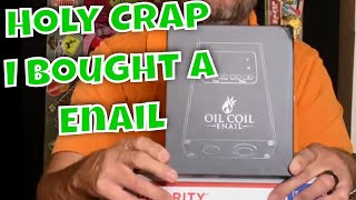 OIL COIL ENAIL REVIEW - UNBOXING MY FIRST ENAIL AND USING IT! SMOKING SHATTER