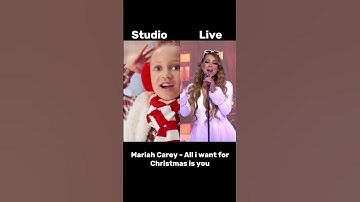 Thumbnail of Mariah Carey All i want for Christmas is you Studio  vs Live