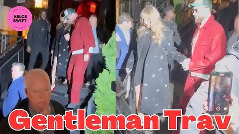 VIDEO of Travis Kelce & Taylor Swift LEAVING Margaux Restaurant in NYC after Romantic Date Night