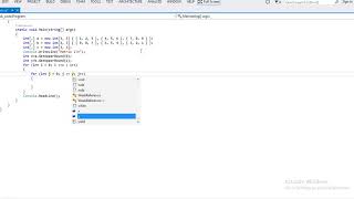 Matrix subtraction code using c#