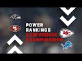 Conference Championship Power Rankings