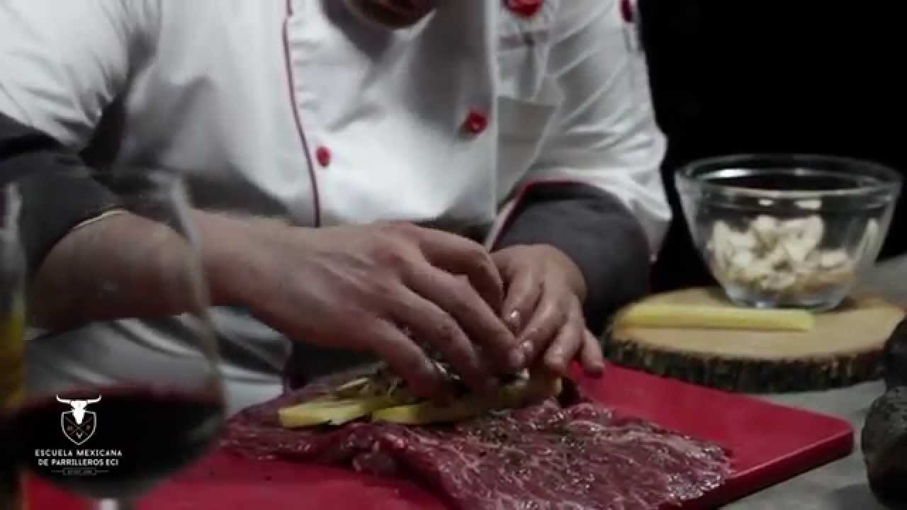 Exquisito vacío relleno a la parrilla - YouTube
