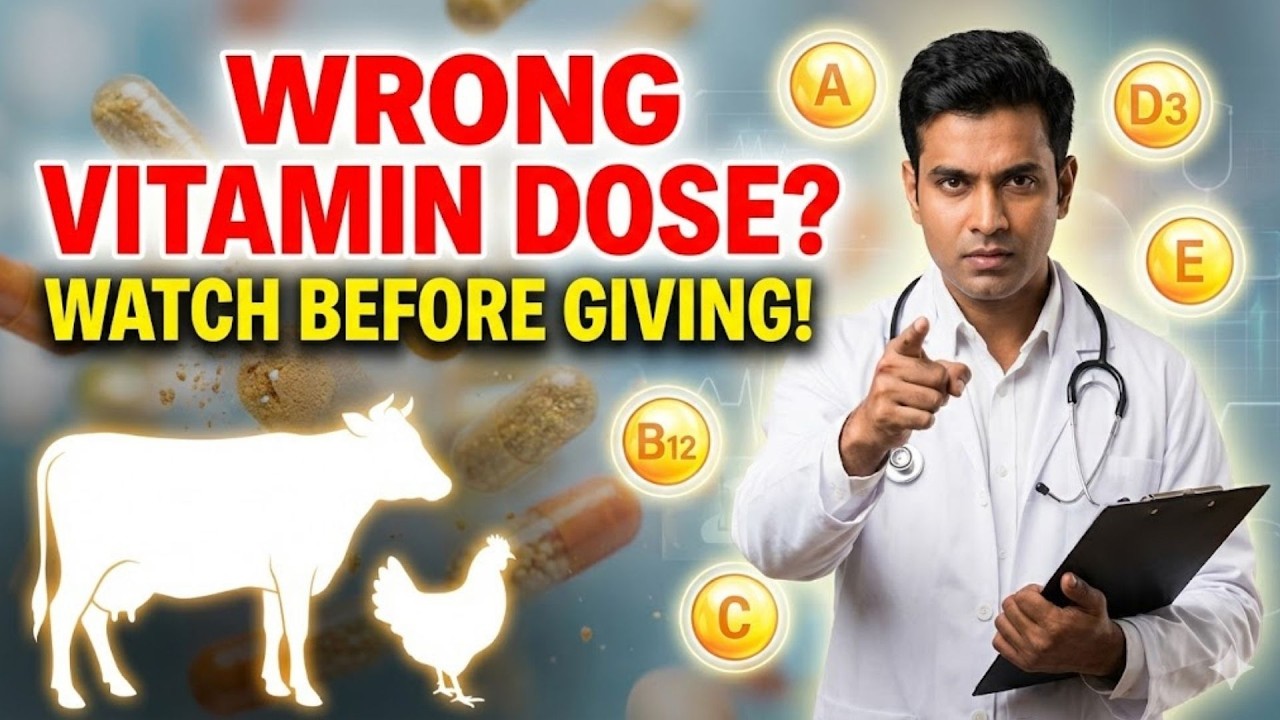 Complete Veterinary Vitamin Dosage Guide | Cattle, Poultry, Goat & Sheep | #akharvbiocorp #vitamins