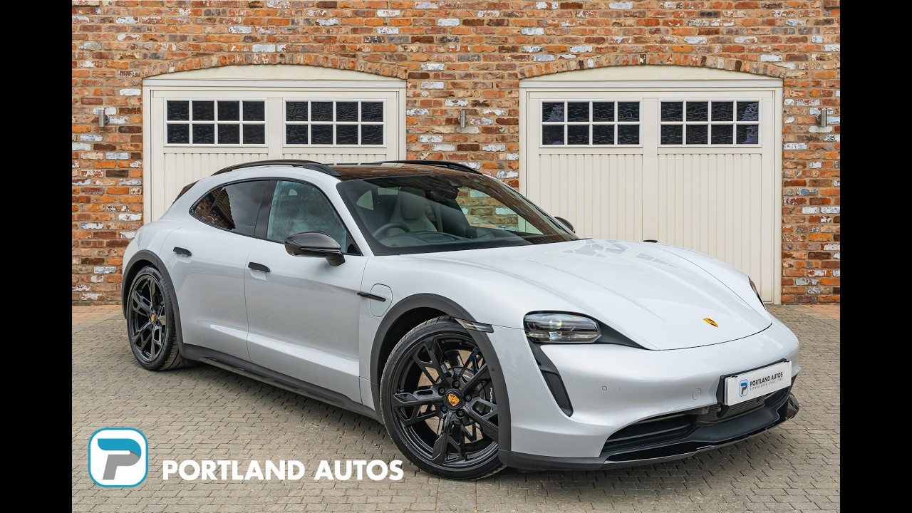2024/73 PORSCHE TAYCAN 4S CROSS TURISMO IN ICE GREY METALLIC WITH