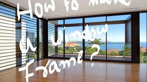 How to make a window frame in sketchUp 2022 // Lalaz Design // Architecture