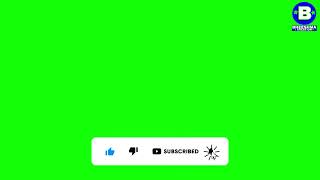 Full Green Screen Animated Subscribe button 2022//Free Download-BHEESHMA creation News
