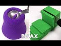 Kinetic Sand Therapy | Relaxing ASMR Video Purple & Green