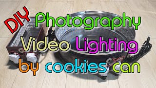 DIY Photography Video Lighting by cookies can