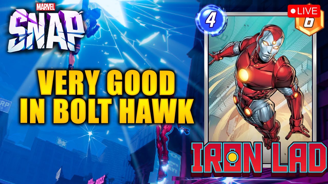 LIVE - Rank 96 - IRON LAD IS VERY GOOD IN BOLT HAWK - MARVEL Snap