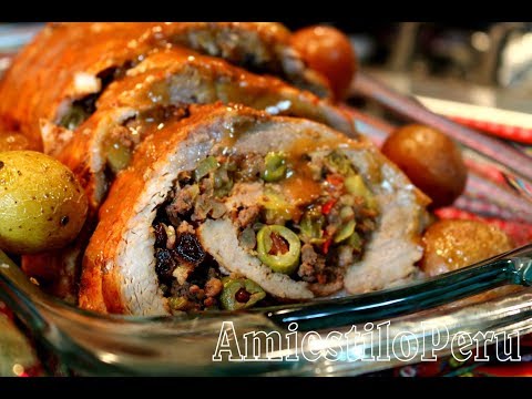 Video: Lomo De Cerdo Relleno De Setas