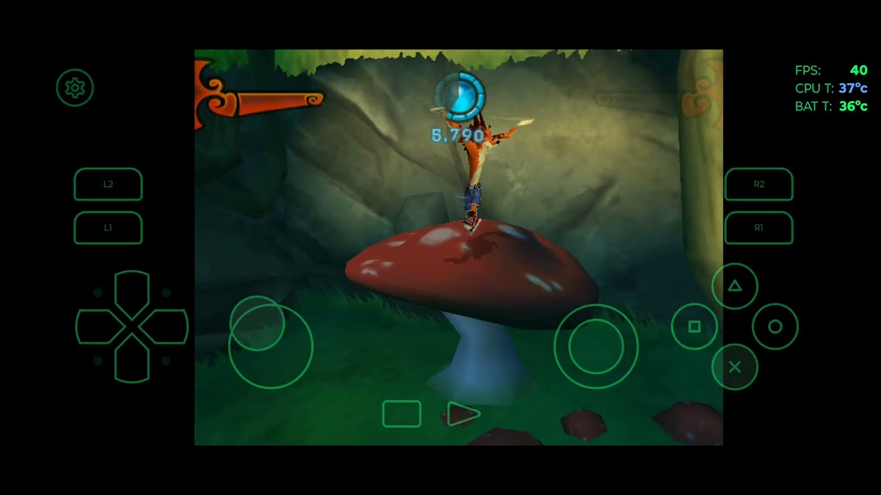 Jogando Crash of the titans