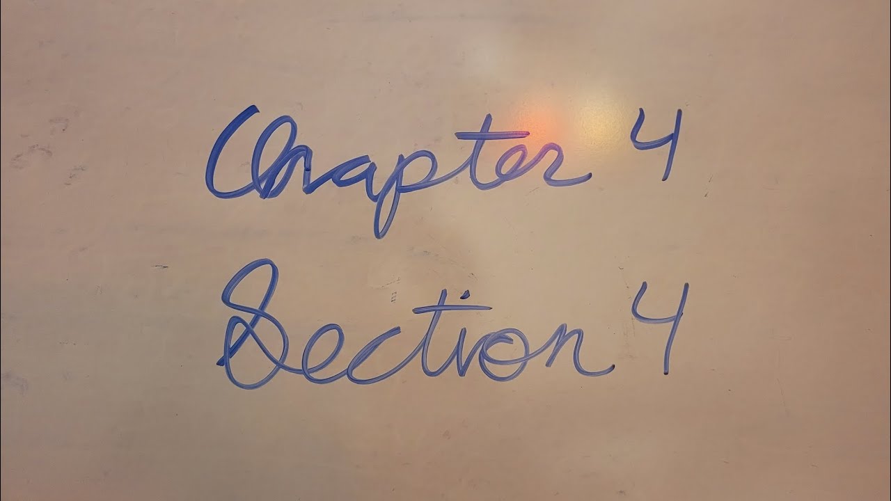 Algebra 1: Chapter 4 Section 4 - YouTube