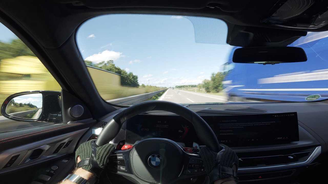 BMW XM Label Red POV | 748 HP Autobahn Run – Almost 300 km/h!