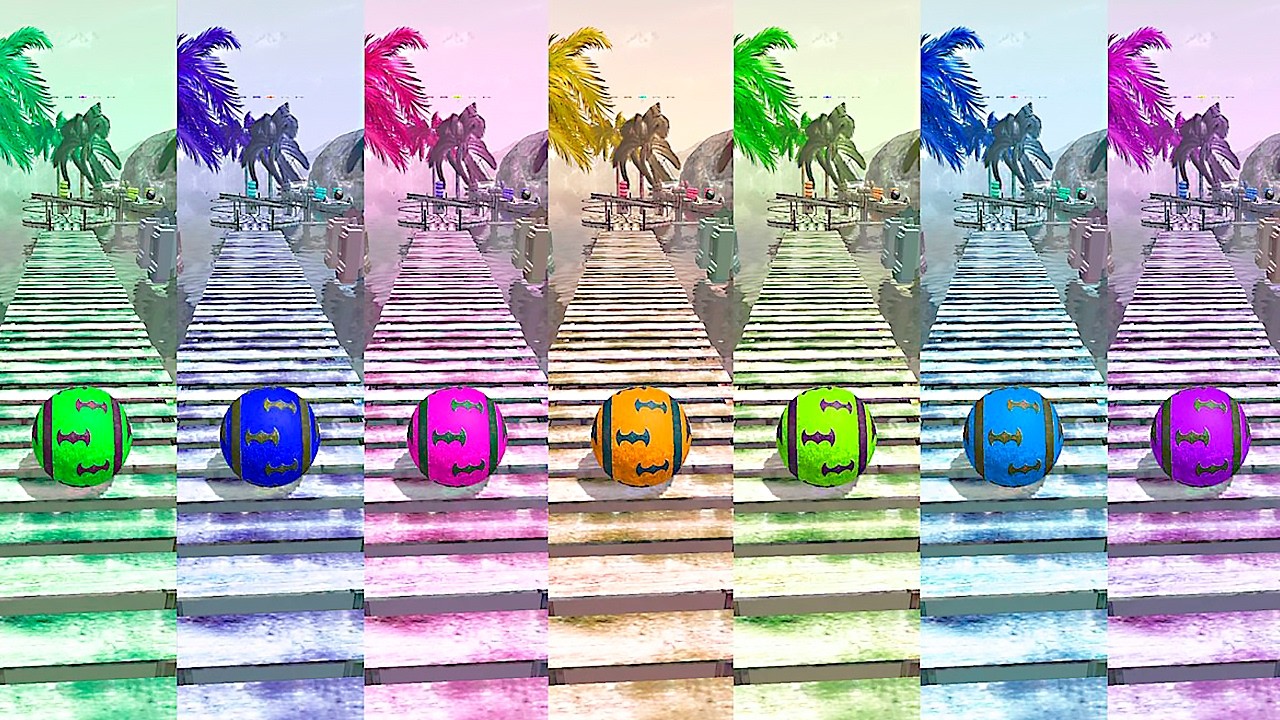 Rollance Balls: Bat Ball Across 7 Color Levels! Race 1293