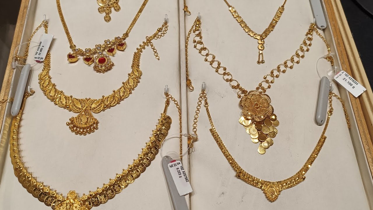 Gold Necklace Women Latest Jewellery 😍 Beutiful Design #jewelry#gold# necklace #goldjewellery | Instagram