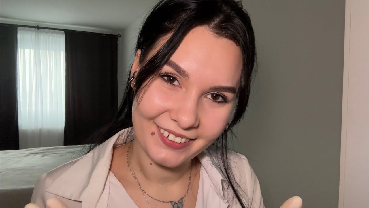 👩🏻‍⚕️ASMR🧬 бережный ОСМОТР У ТЕРАПЕВТА| шёпот и шуршание