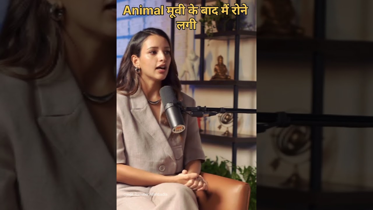 Tripti dimri crying after animal 