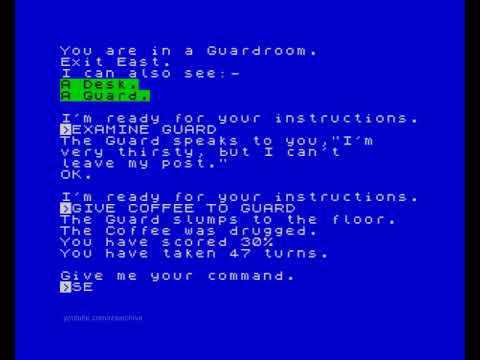 Commando (Text Adventure) Walkthrough, ZX Spectrum