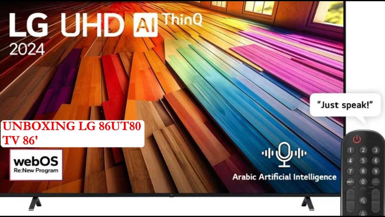 LG UHD AI UT80 4K Smart TV Unboxing