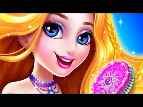 Long hair beauty princess-Makeup party game