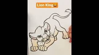 Lion King Simba Color Page🦁✨